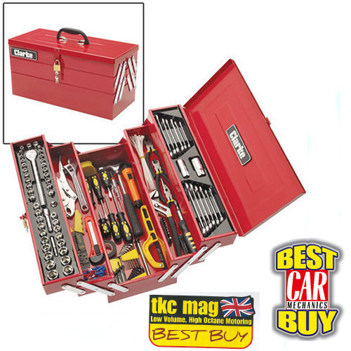 Clarke CHT641 199 Pce DIY Tool Kit with Cantilever Tool Box Tools4Sale