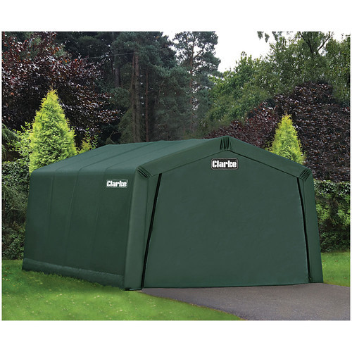Clarke CIG81224 Heavy Duty Instant Garage – Dark Green (7.3 x 3.7 x 2.5m)