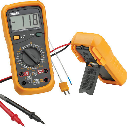 Clarke CDM45C 11 Function Digital Multimeter With Temperature Probe Tools4Sale