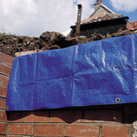 Clarke Blue & Silver Tarpaulin 10' x 12'